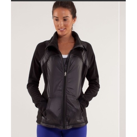 Lululemon Run Gust Buster Jacket Women's Size 6 Black Full Zip Thumbholes EUC - Picture 6 of 9
